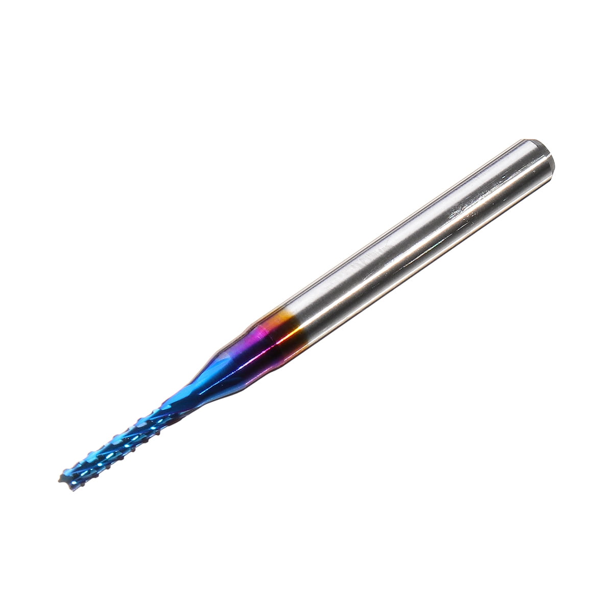 10Pcs set End Mills 1//8/'/' Shank Nano Blue Coat CNC 0.8mm Hardness Durable